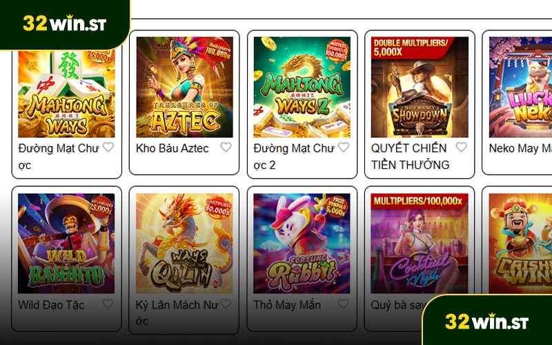 Các tựa game nổ hũ 32Win nổi bật