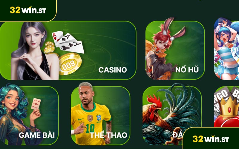 Giới thiệu 32win - Kho trò chơi giải trí hấp dẫn